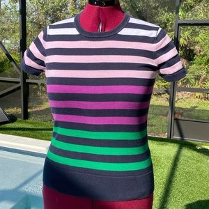 Brooks Brothers Red Fleece Label, Striped Crew Neck Sweater |Size Medium